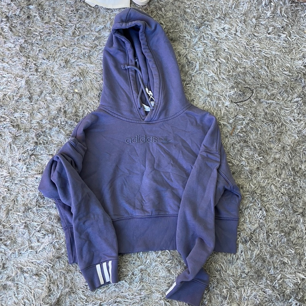 Adidas Cropped hoodie sweatshirt